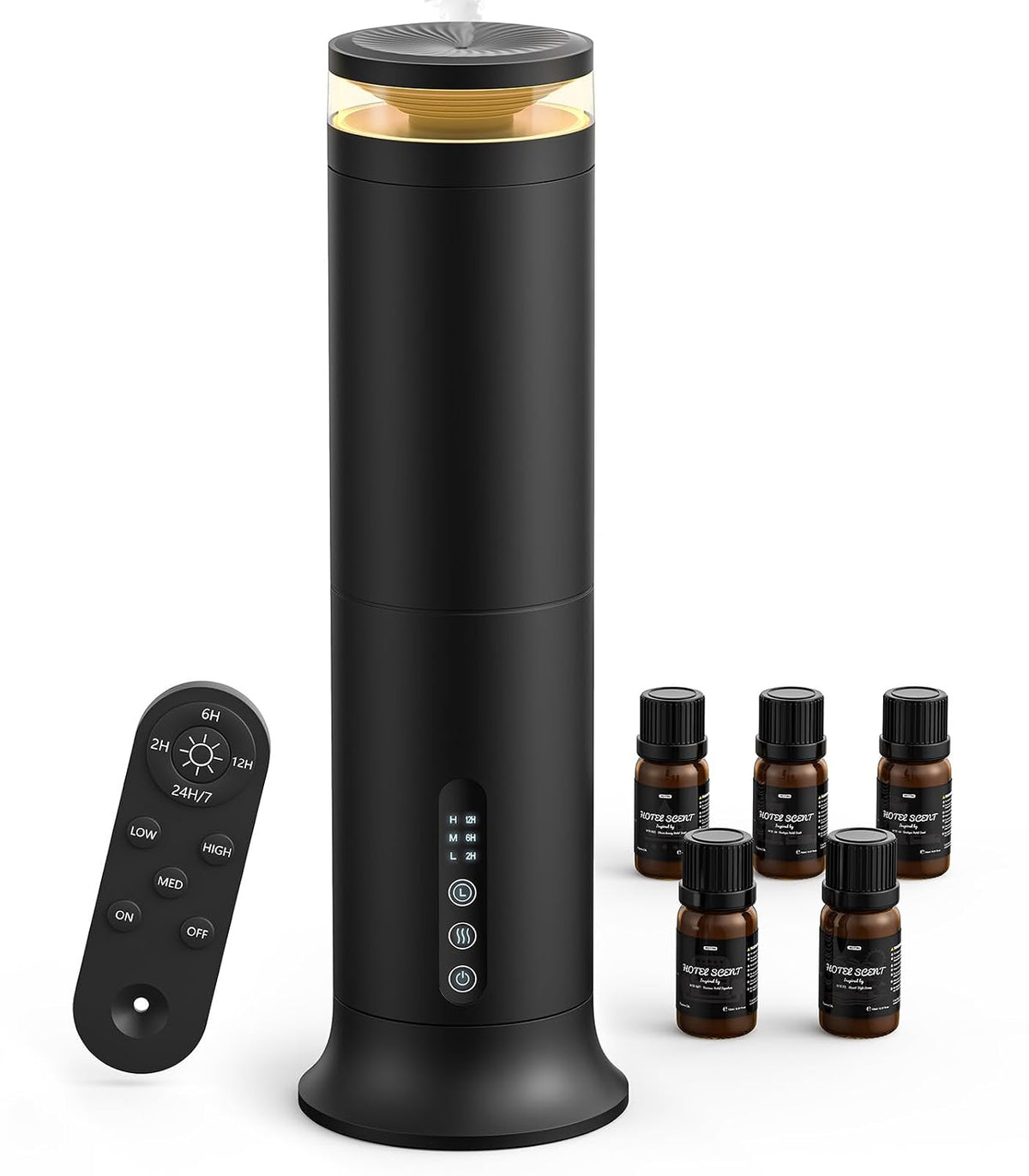 Waterless Diffuser with 5 Hotel-inspried Scent Oil Set - Cold Air Diffuser Up to 2000 Sq.ft for Large Home Office Hotels and