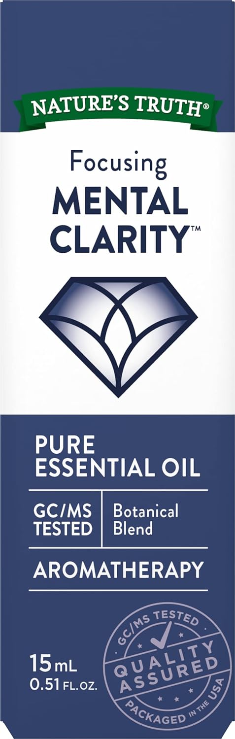 Nature's Truth Essential Oil, Mental Clarity, 0.51 Fluid Ounce, Clear