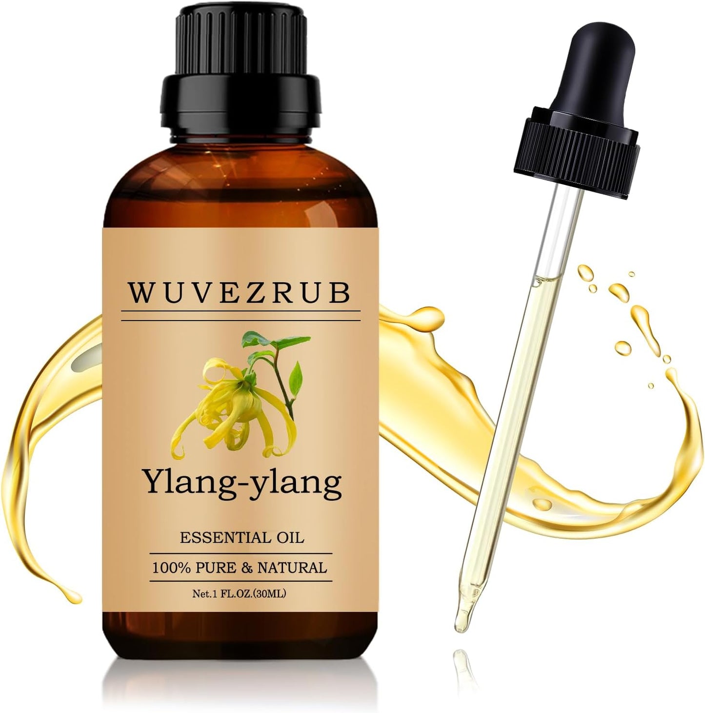 Ylang-Ylang Essential Oil 30ML - 100% Pure and Natural Oils for Aromatherapy Diffuser - 1 Fl Oz/Ylang-Ylang