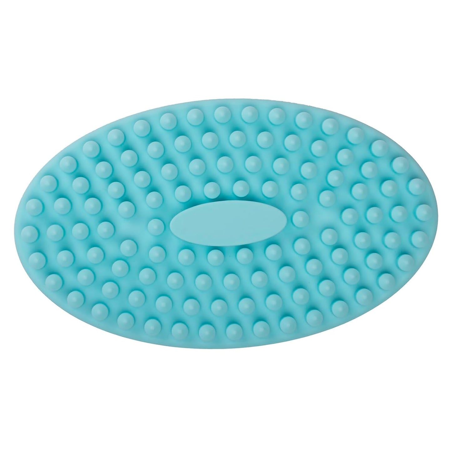 DNC Exfoliating Silicone Body Scrubber Shower Bath Body Brush loofah Easy to Clean, Lathers Well, Eco Friendly, Long Lasting (Blue
