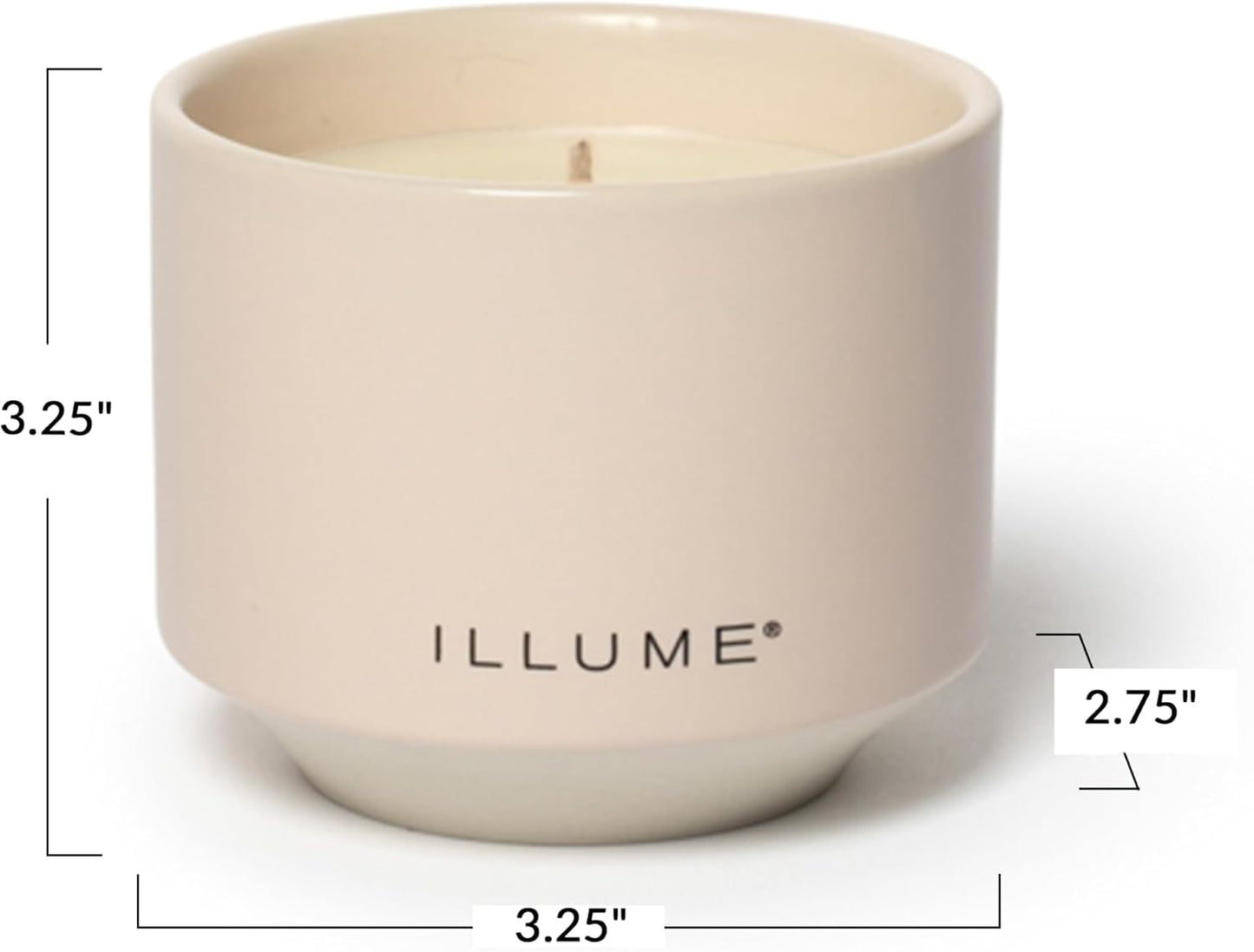 Illume Beautifully Done Essentials Coconut Milk Mango Matte Ceramic Scented Soy Candle