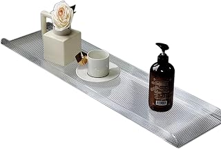 Clear Acrylic Bathtub Tray Caddy for Luxury Bath, Luxury Bathroom Organizer with Tablet Holder, Bathtub Shelf Across Tub Plastic Bath Board Tub Shelf Shower,90cm/35.4" L