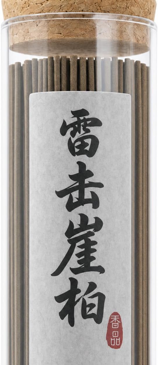 YINJIYUE Hinoki Incense Sticks - 60 Sticks Natural Japanese Cypress Low Smoke, Premium Woodsy Aroma for Meditation, Relaxation & Spa