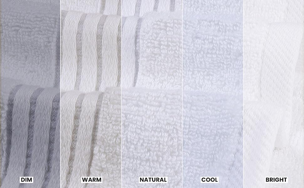 Utopia Towels 6 Piece Premium Hand Towels Set, 16 by 28 inches, 100% Ring Spun Cotton, Lightweight and Highly Absorbent Towels for Bathroom, Travel, Camp, Hotel, and Spa, White