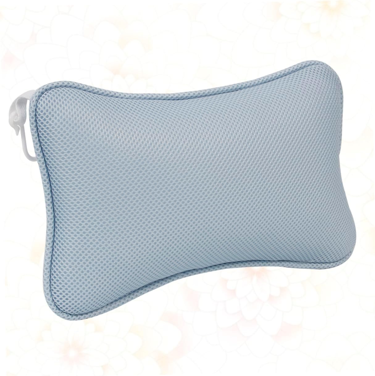 Non-Slip Bathtub Pillow with 2 Suction Cups Mesh Head Neck Shoulder Support Cushion for Oval and Straight-Back Tubs Spa Bath Pad