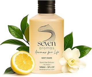 SevenAromas Hotel Scent Diffuser Oil, Luxury Hotel-Inspired Essential Oil for Aromatherapy & HVAC Diffusers – Premium Dropper Bottle - 145 ml 5 FL oz (Soft Rain)