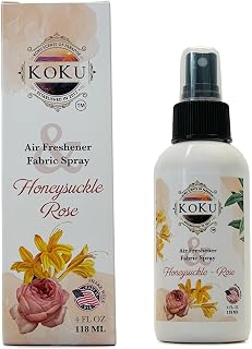 Honeysuckle Rose Air Freshener - Room Spray - Odor Eliminator - Deodorizer - Car Air Freshener - Home Spray - Linen Spray - Fabric Refresher - Non-Toxic - Alcohol Free - Made in USA (4 Oz)