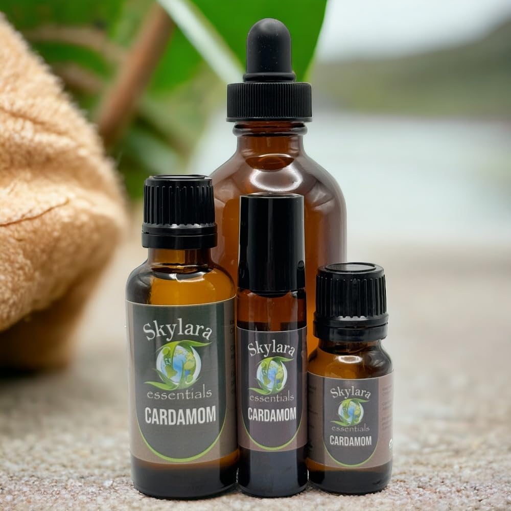 100% All Natural Cardamom Essential Oil (10ml Roll On)