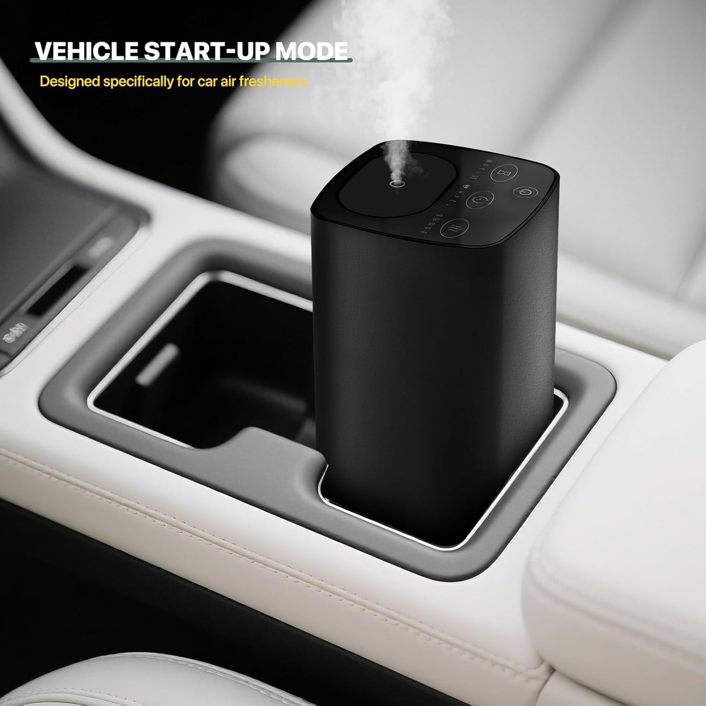 Waterless Car Essential Oil Diffuser, Portable Nebulizer Aromatherapy Diffuser, Mini Scent Air Machine with Timers for Home, Room, Car, Office,Travel