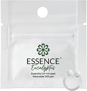 HONÉ Essence Wearable Aromatherapy Nasal Diffuser – Eucalyptus Essential Oil Nose Ring Silicone Inhaler for Stress & Mood Support - Made in USA & Travel-Friendly