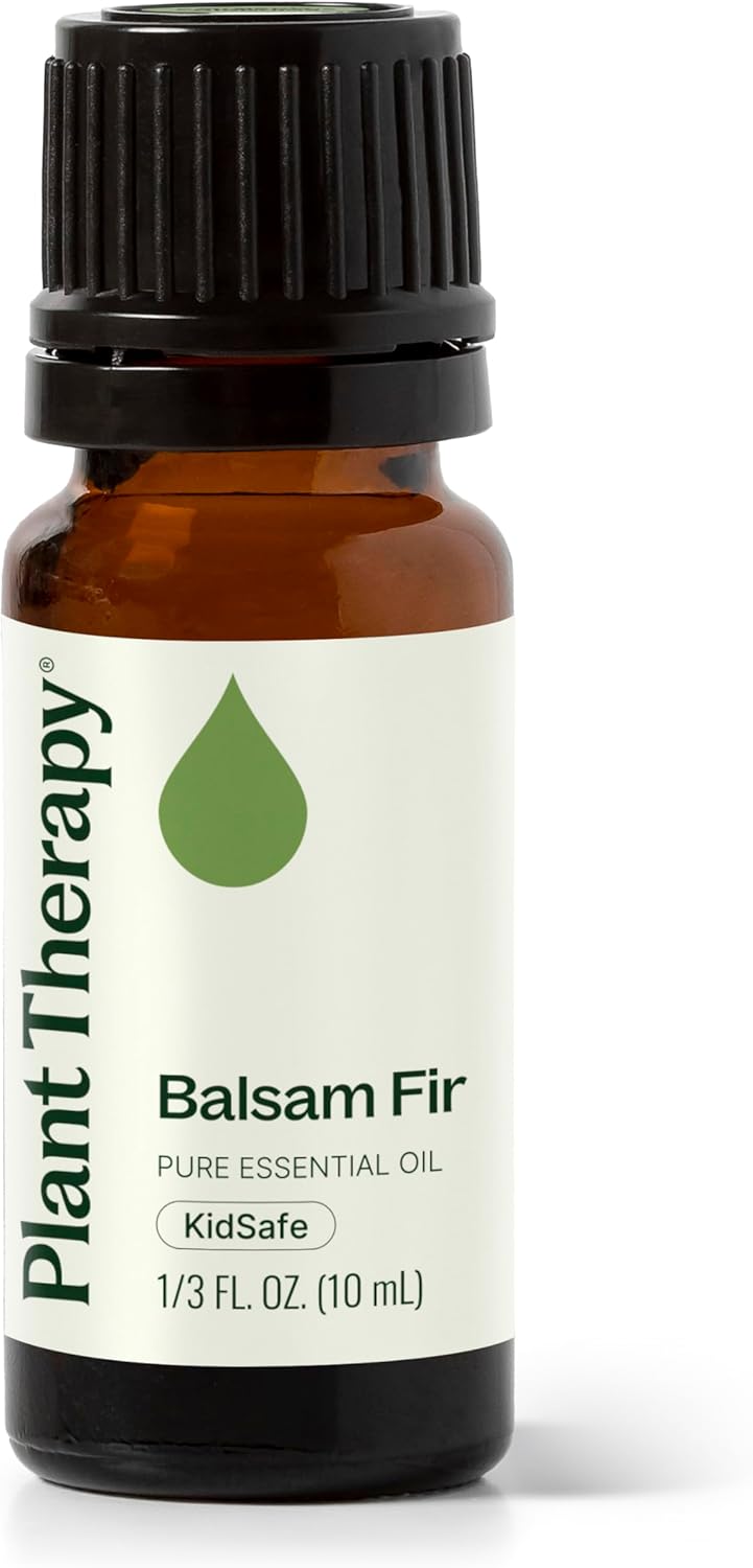 Plant Therapy Balsam Fir Essential Oil 10 mL (1/3 oz) Fresh Forest Scent, 100% Pure, Undiluted, Therapeutic Grade
