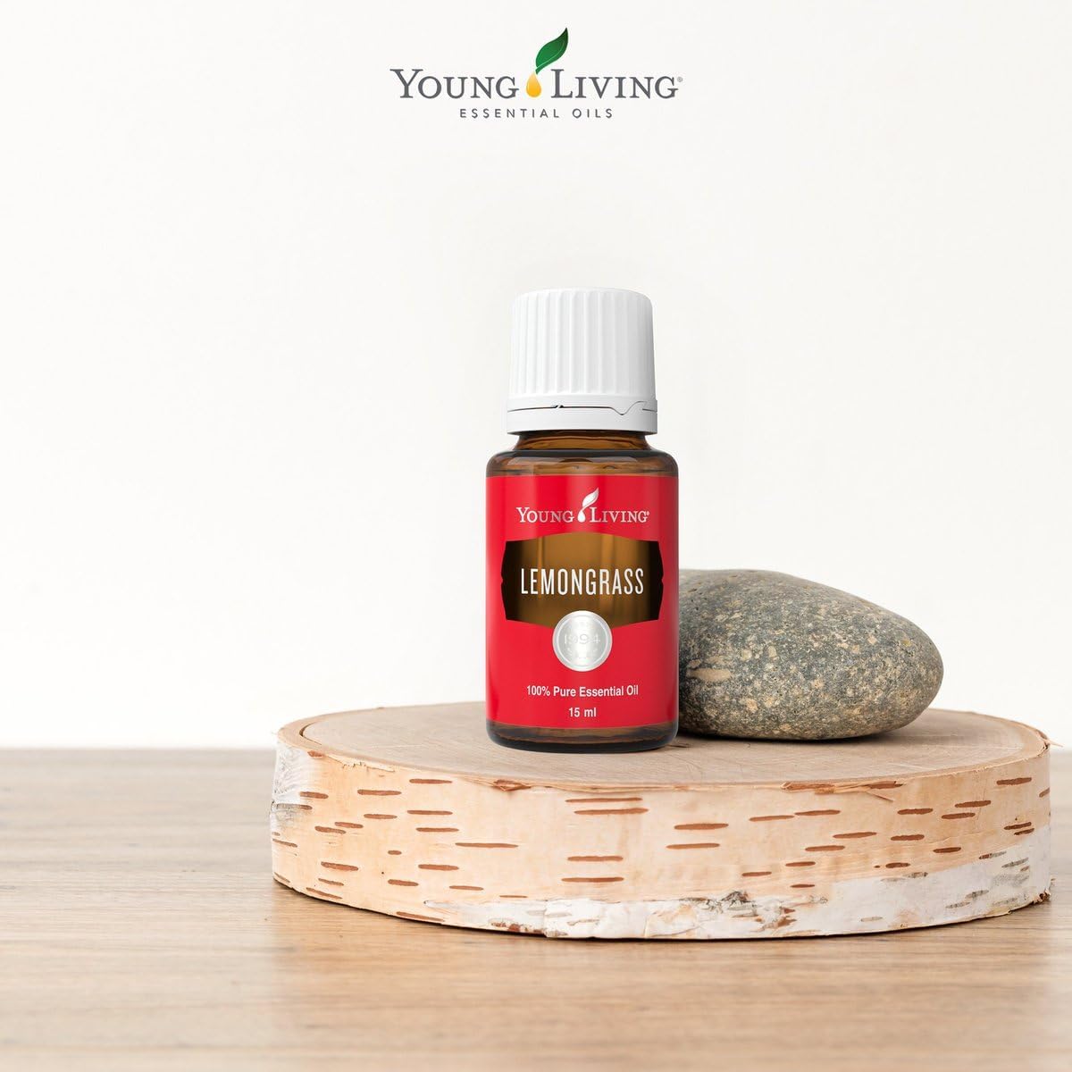 Young Living Lemongrass Essential Oil | 15 ml | Fresh Citrus Aroma for Diffusers, Massage & Aromatherapy | Cymbopogon Flexuosus Botanical Oil | Bright Lemon Scent | Seed to Seal Quality