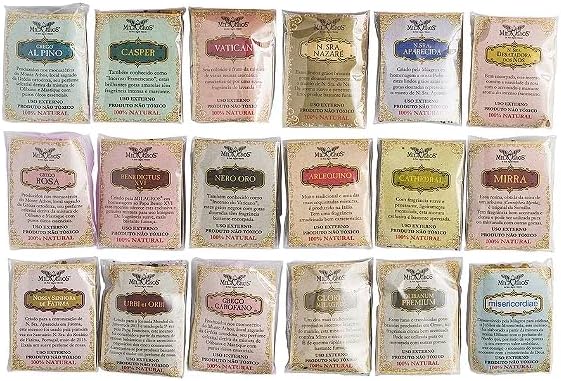 Liturgical Incense Starter Kit - 18 Varieties, Ceramic Burner, 3.2 oz (White)