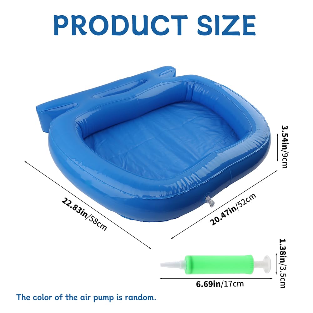 Inflatable Pool Foot Bath, Folding Foot Wash for Pool Entry Ladder
