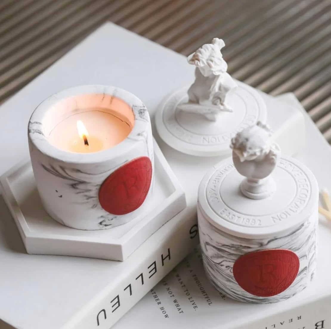 David Statue Scented Candle - Large Bust, Hand Poured Aroma for Home