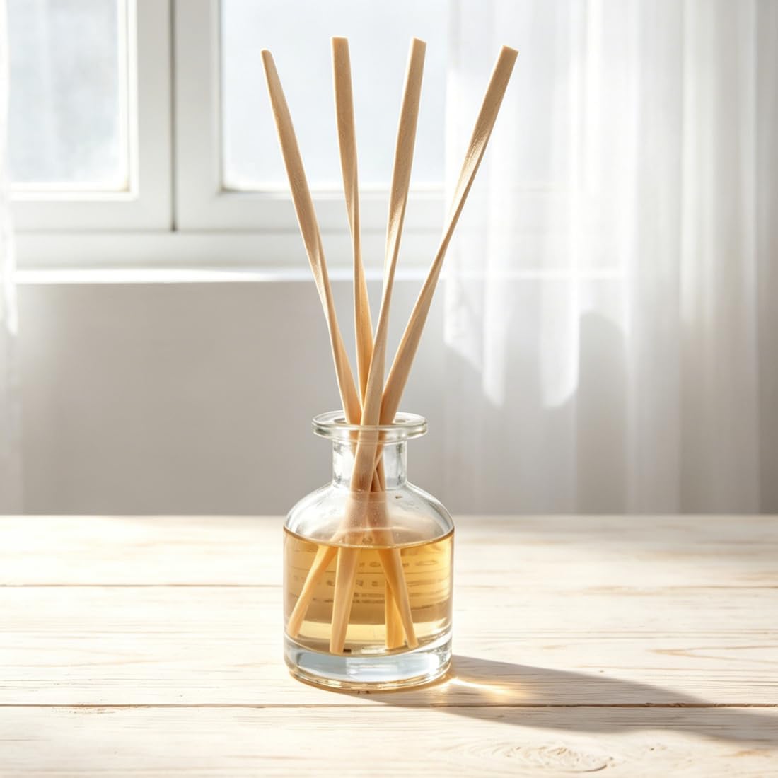25PCS Volatile Sticks Reed Diffuser Sticks 7mm x 9.45 Inch Twisted, Natural Aroma Essential Oil Refill Replacement for Home Fragrance, Artistic Shape for Larger Air Contact