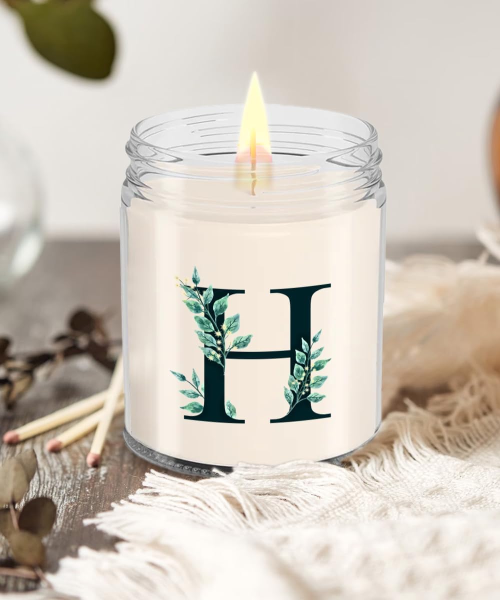 Monogram Letter H Candle Initial Letter H Candle Men, Birthday Wedding farewell Gift Initial H Gifting Ideas