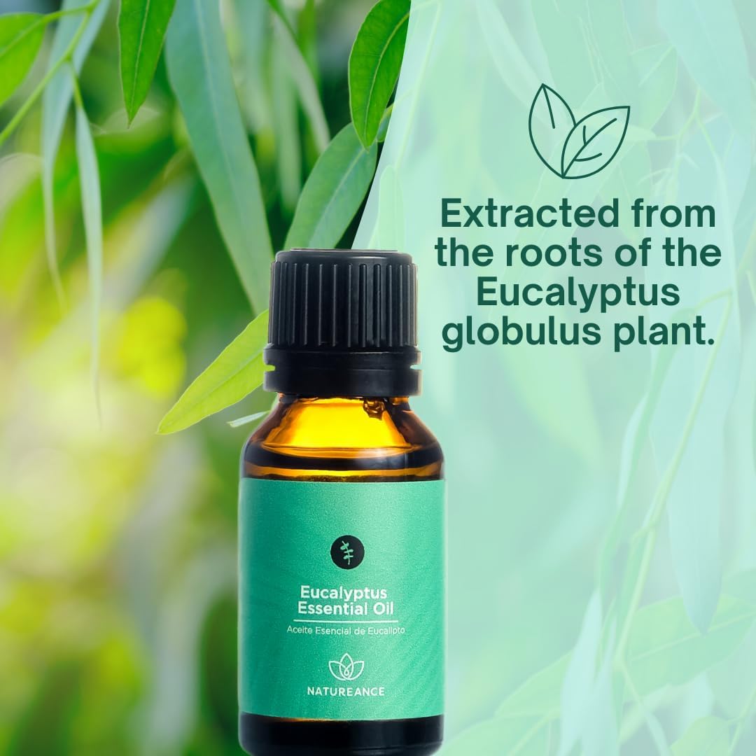 Eucalyptus Essential Oil (15 mL) - 100% Pure and Natural, Therapeutic Grade Essential Oil.