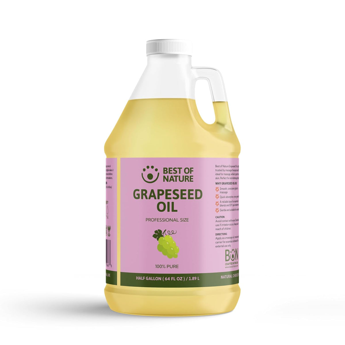Best of Nature 100% Pure Grapeseed Oil - Unscented