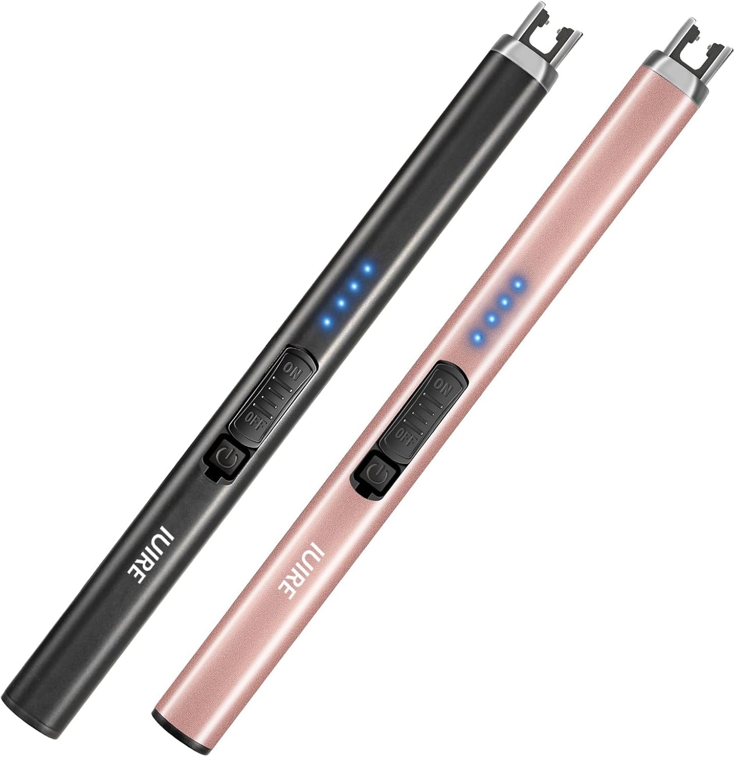 Electric Candle Lighter with Flashlight USB C Rechargeable Arc Lighters for Candles Windproof Plasma for Camping BBQ Stove Home Emergency with Safety Switch LED Battery Display