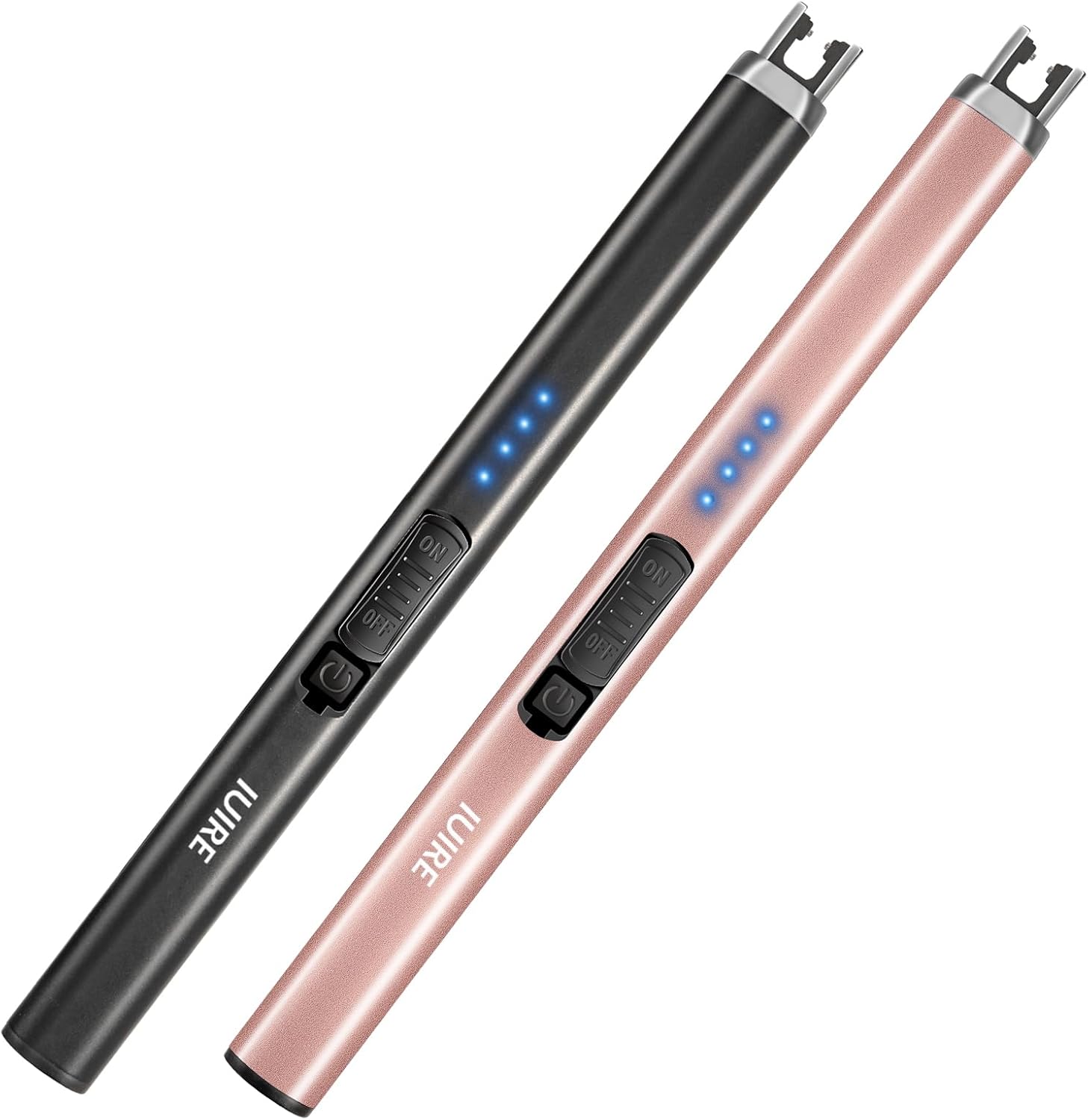 Electric Candle Lighter with Flashlight USB C Rechargeable Arc Lighters for Candles Windproof Plasma for Camping BBQ Stove Home Emergency with Safety Switch LED Battery Display