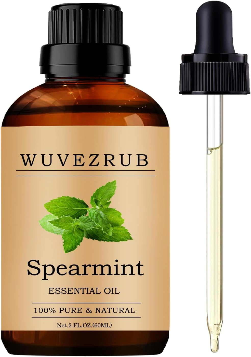 Spearmint Essential Oils 60ML, Pure Spearmint Essential Oil for Aromatherapy Diffuser - 2 Fl Oz