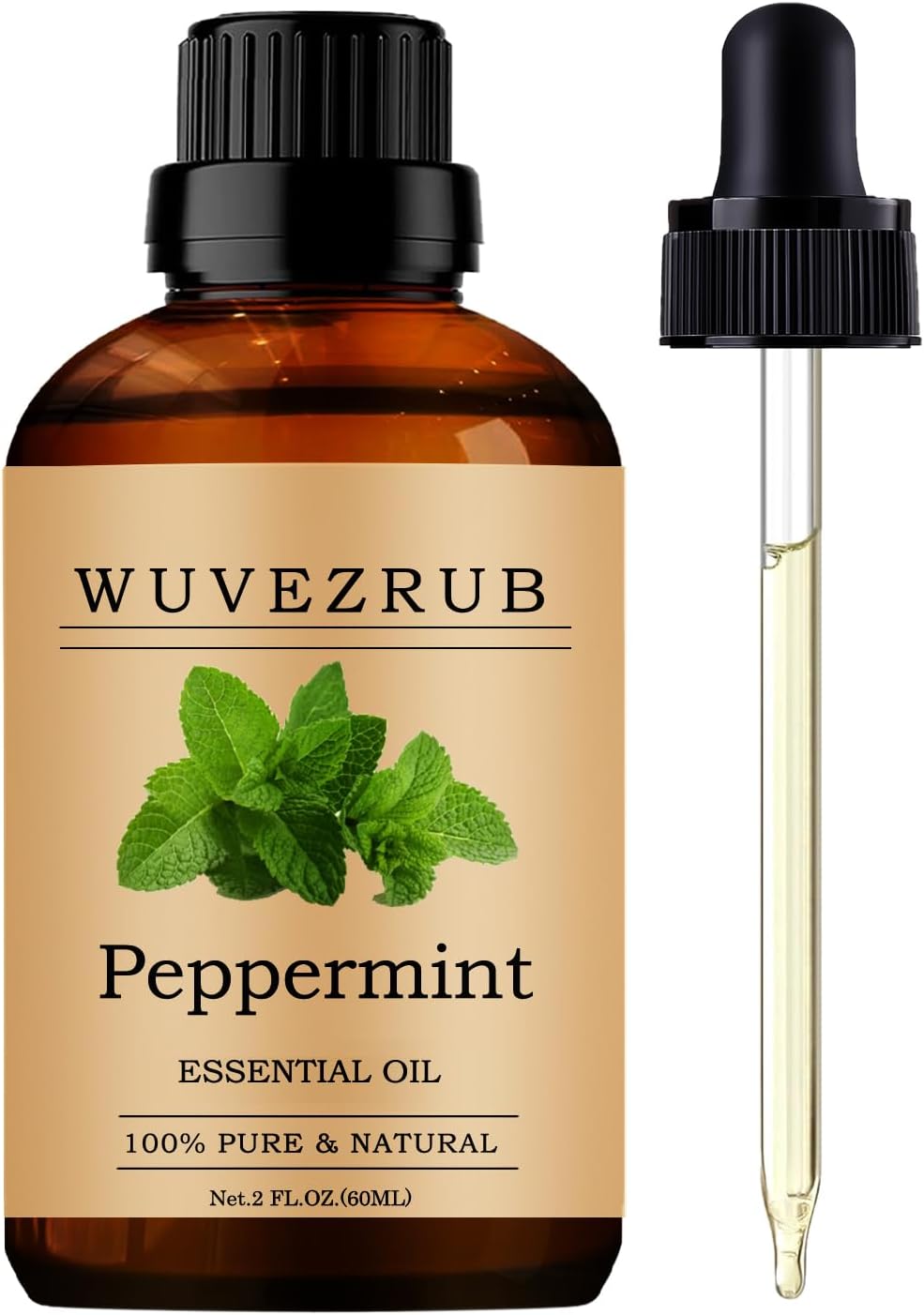 Peppermint Essential Oils, 60ML Pure and Natural Essential Oil for Aromatherapy Diffuser - Peppermint /2 Fl Oz