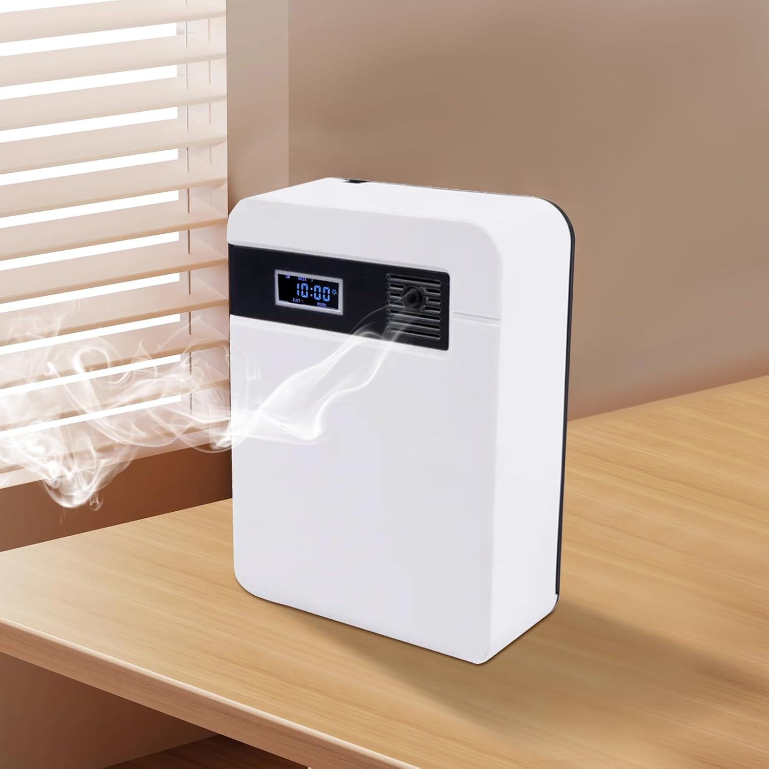 Scent Air Machine Cold Air Waterless Oil Diffuser Wall-Mounted & Tabletop Hotel Collection Diffuser with LED Display for Home, Large Room and Hotel
