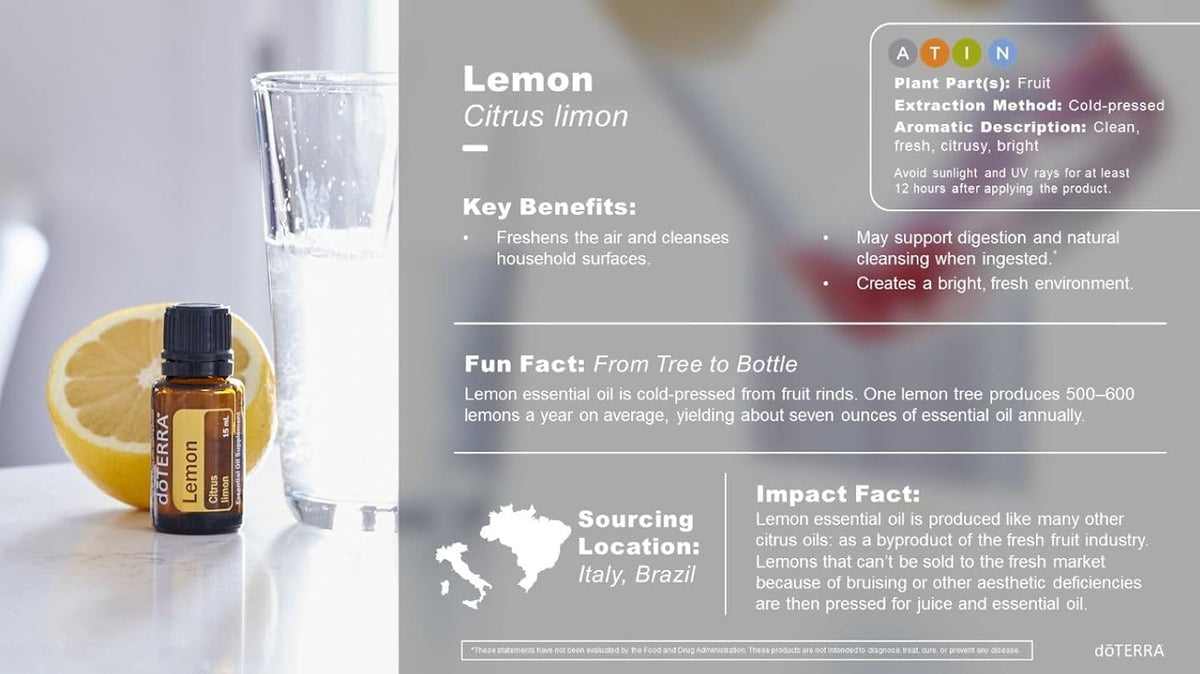 doTERRA Lemon Essential Oil - 15 mL