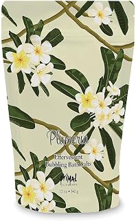 Primal Elements Detoxifying Sea Salt Soak, Bubbling Aromatherapy Salts, Plumeria, 12 oz Resealable Bag