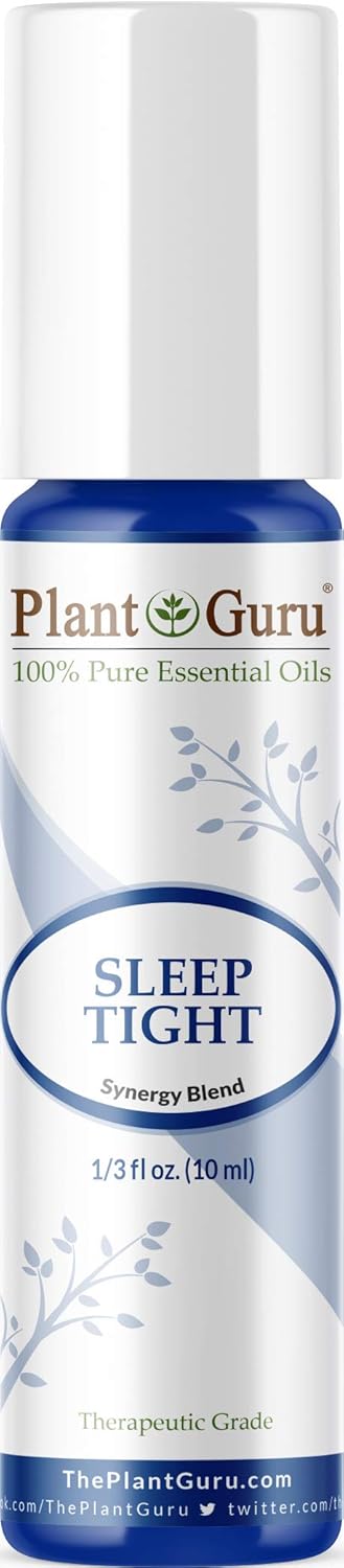 Sleep Tight Essential Blend Oil Roll On 10 ml 100% Pure Pre-Diluted Therapeutic Grade for Aromatherapy Good Night Aid, Relaxation, Relief, Mood Calming