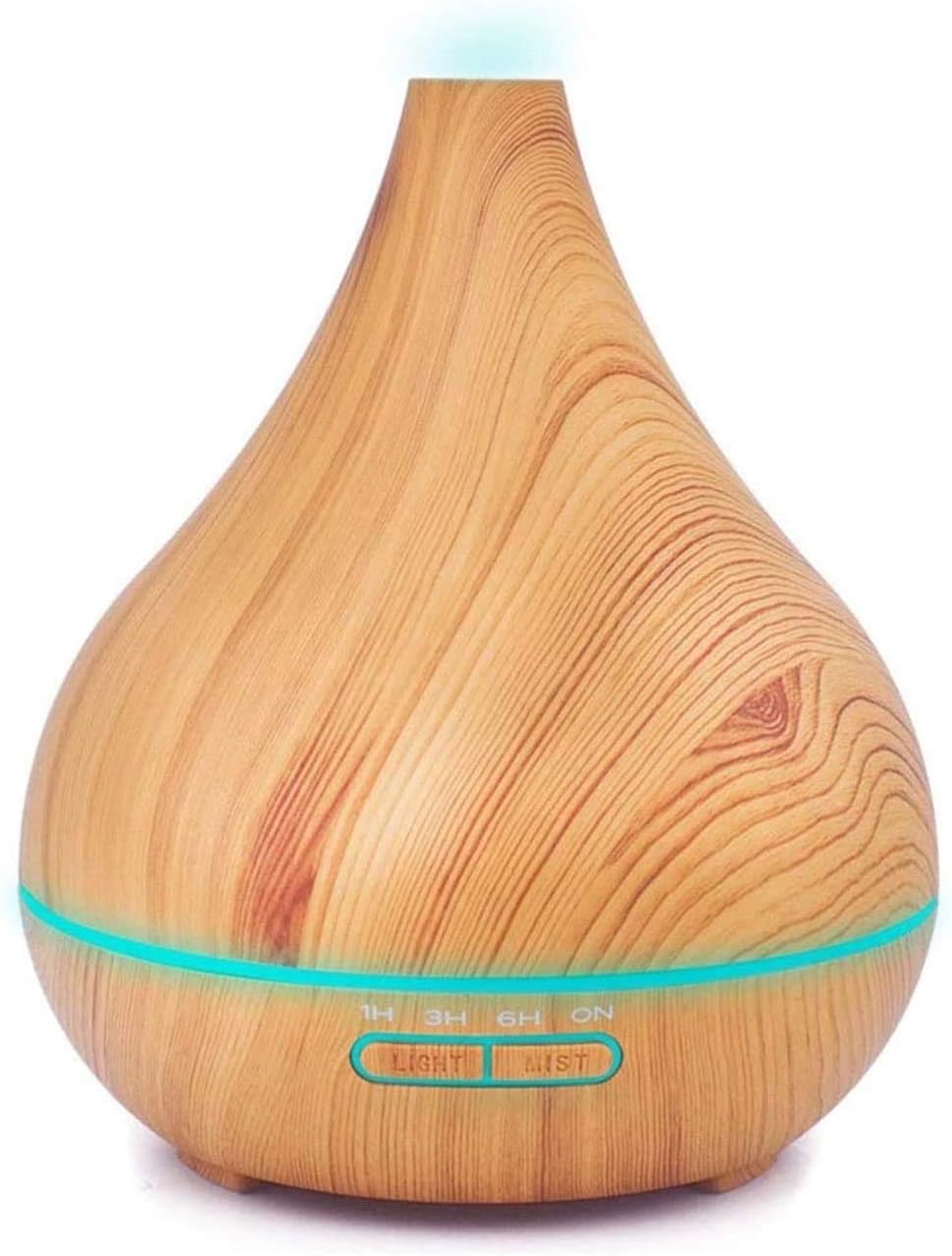 Wood Grain 400ml Essential Oil Diffuser, Ultrasonic Humidifier, Aromatherapy Diffusers with Waterless Auto-Off, for Bedroom/Office/Yoga Room