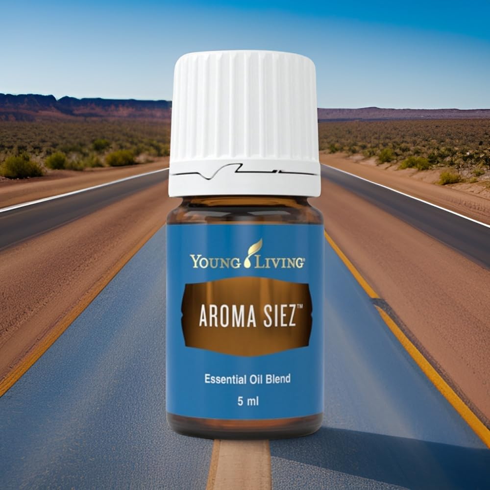 Young Living Aroma Siez Essential Oil Blend | 5 ml | Soothing, Refreshing, Relaxing Aroma | Ideal for Massage &amp; Topical Use | Lavender, Peppermint &amp; Basil Blend | Premium Essential Oils