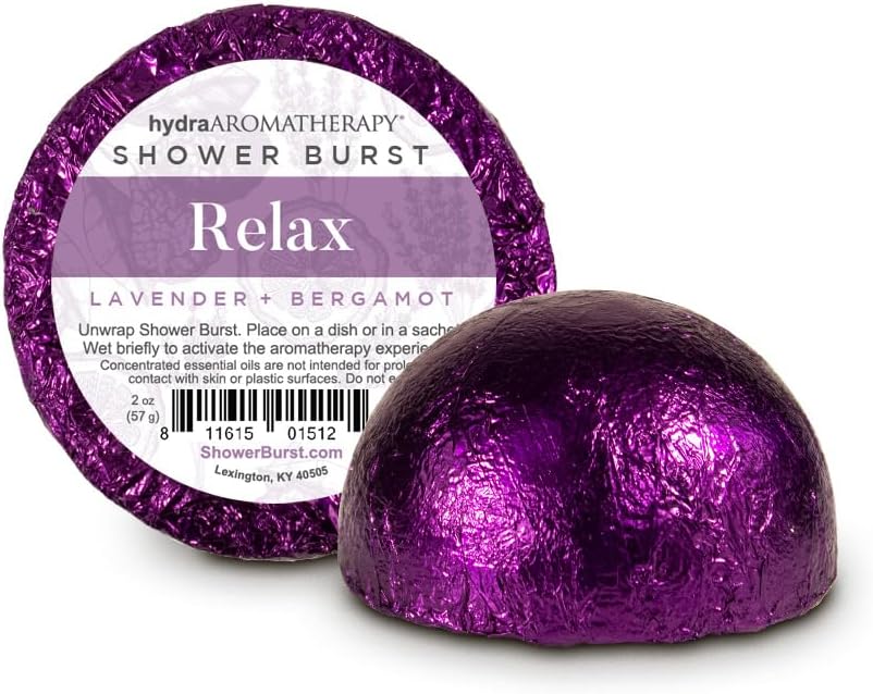 hydraAROMATHERAPY Shower Burst Tablets Essential Oil Steamers Made in USA, 3 Pack (2 Ounces Each), Winter