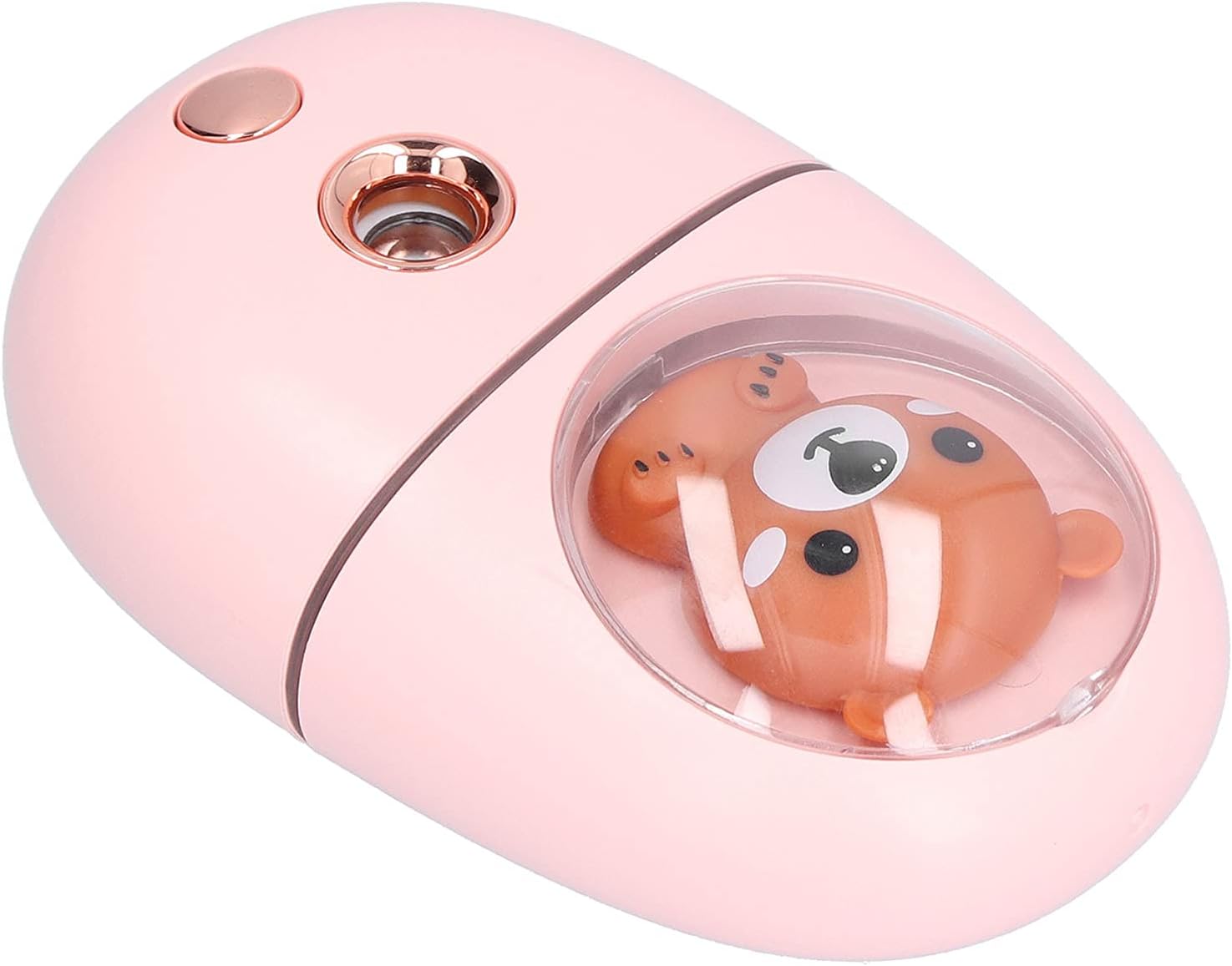 GLOGLOW Portable Nano Facial Steamer Handheld Facial Mist Sprayer Cordless Face Moisturizer with 35ml Water Tank 60 Min Battery Warm Light for Home Travel Skin Care Hydration