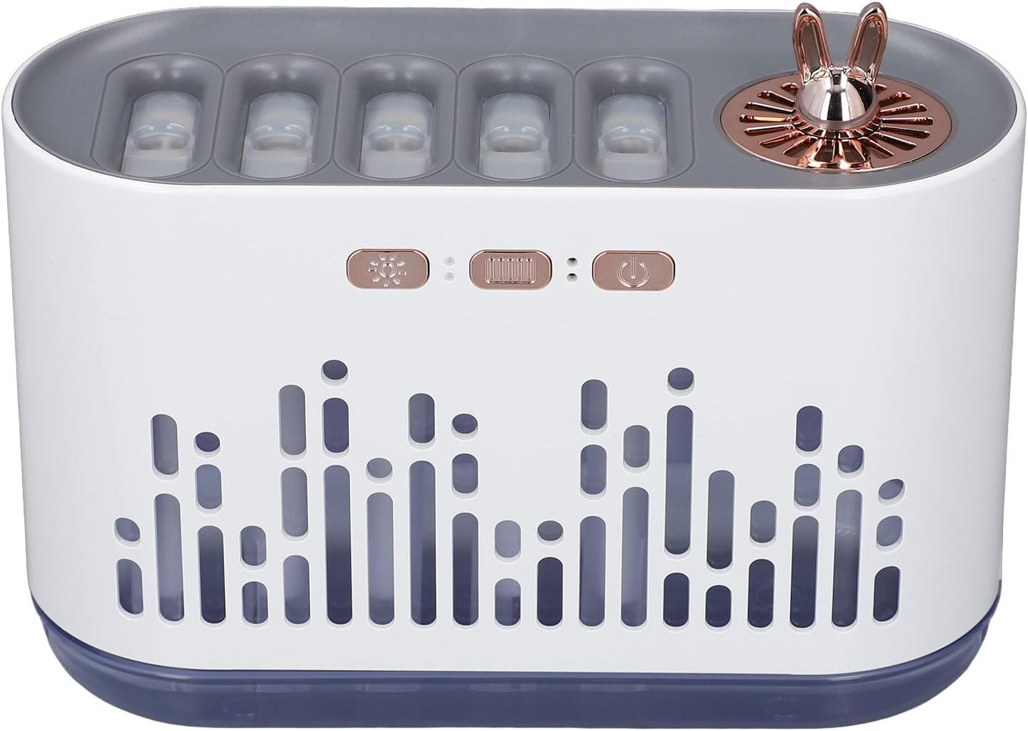 ​Flame Essential Oil Diffuser, 700ml RGB Color Changing Music Sync Air Diffuser Cool Mist Humidifier Super Quiet Auto Shut Off Diffuser with 2 Mist Modes for Large Room