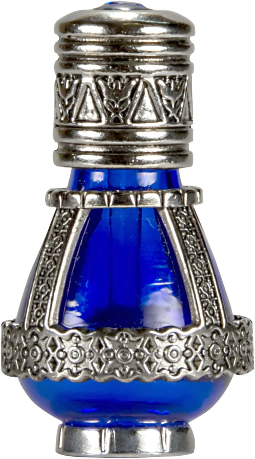 Spikenard Anointing Prayer Oil in Reusable Blue Cobalt Glass Vial 0.24fl.oz/7ml