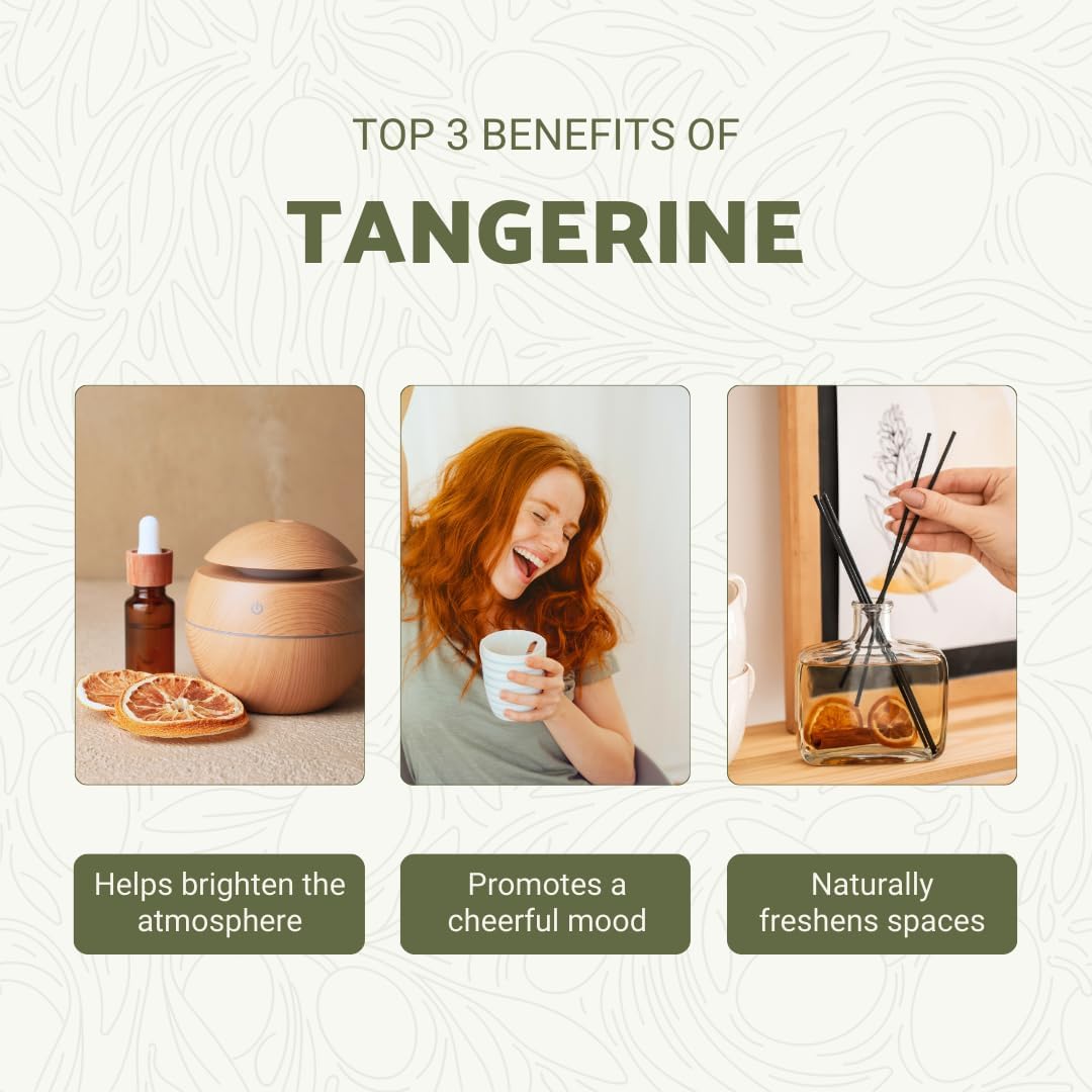 Tangerine Essential Oil - Direct from Citrusmade in Sicily, Italy - Essential Oils for Diffusers & Aromatherapy | 100% Pure Therapeutic Grade (15ml)