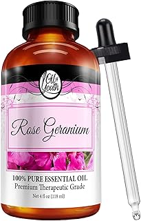 Oil of Youth Rose Geranium Essential Oil 4 oz – Pure Therapeutic Grade Aromatherapy Oil for Skin & Diffuser
