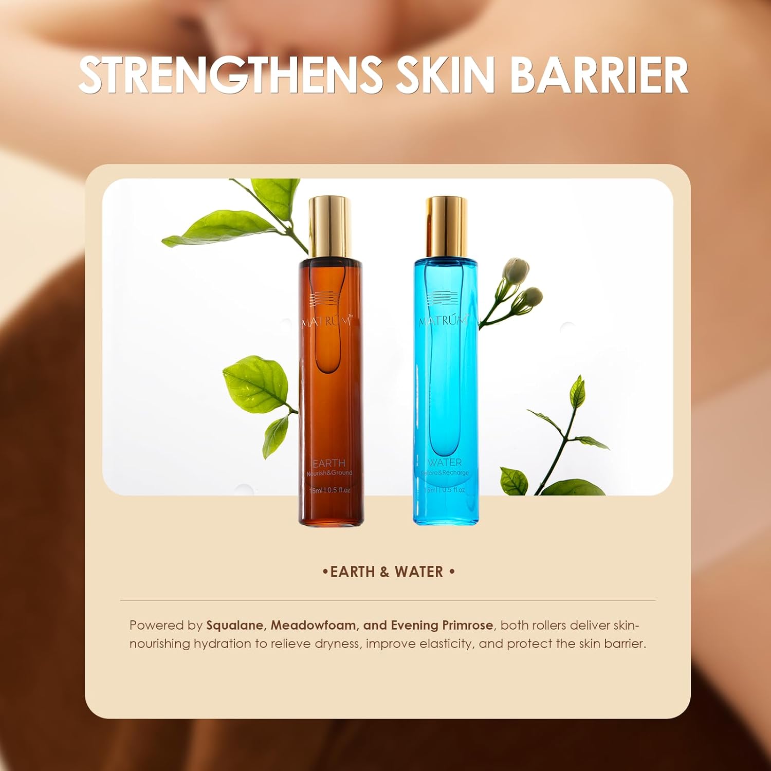 MATRUM Massage Oil Roll On Five Element (Water + Earth)