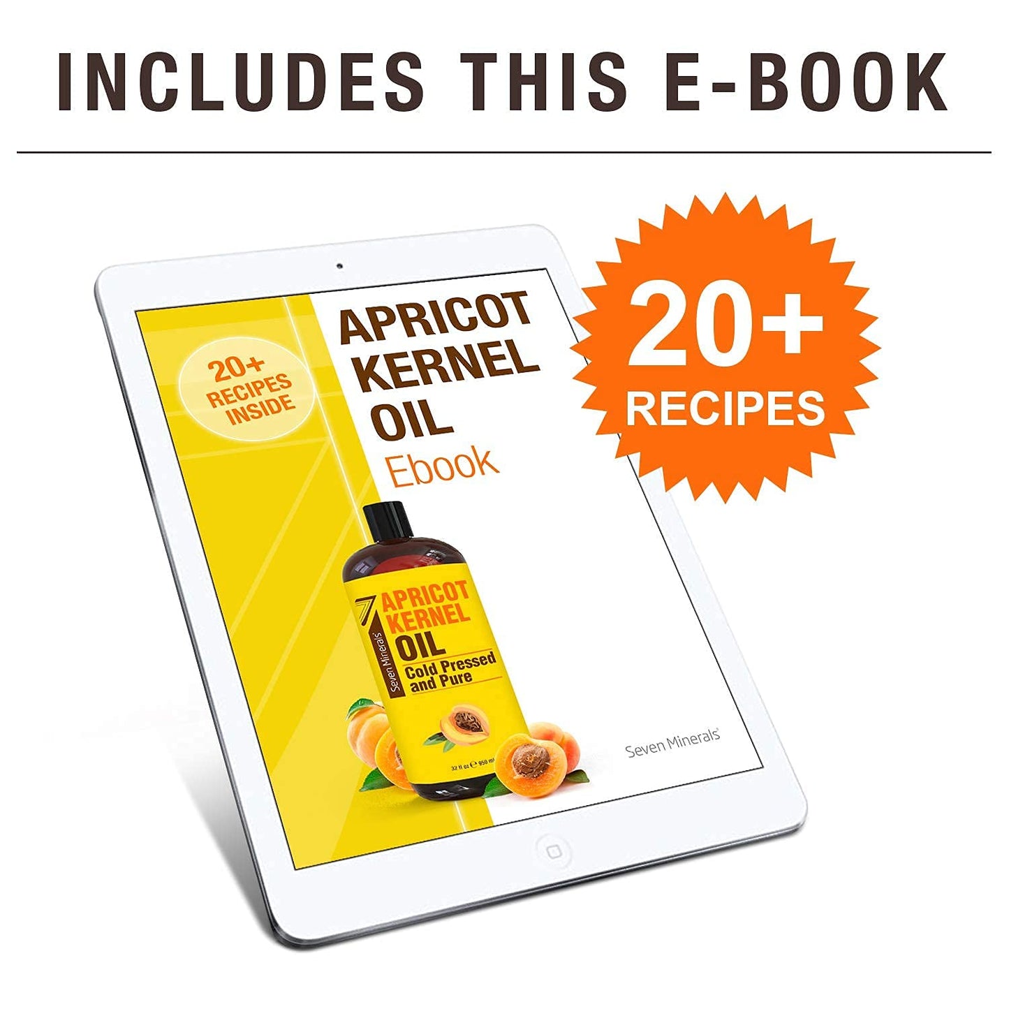 Seven Minerals Pure Apricot Kernel Oil & Pure Grapeseed Oil