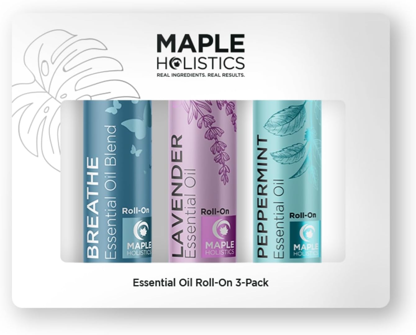 Headache Roll on Essential Oils - Aromatherapy Essential Oils Sets Variety Pack with Peppermint Clarify and Breathe Essential Oil Roll Ons - Fun & Cute Wellness Gift for Young Women Teens & Girls