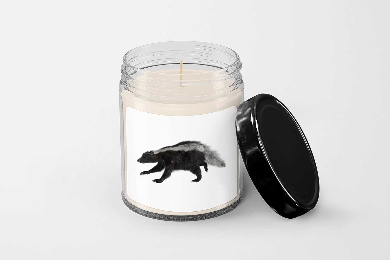 SpreadPassion Skunk - Soy Wax Candle - 9 oz Vanilla-Scented - Hand Poured - Candle Jar