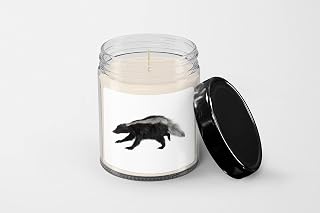 SpreadPassion Skunk - Soy Wax Candle - 9 oz Vanilla-Scented - Hand Poured - Candle Jar