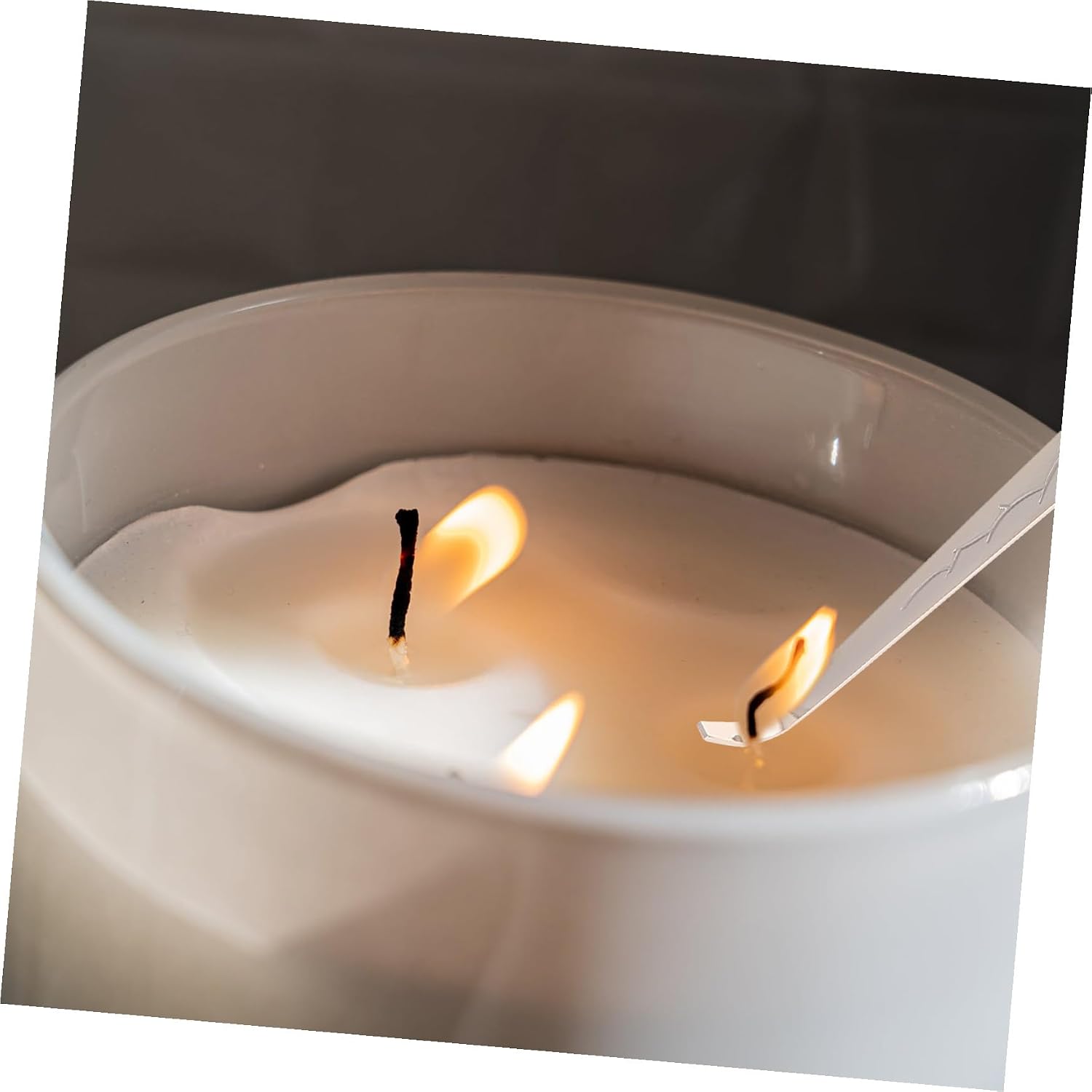 Angoily 2PCS Candle Wick Hook Set Stainless Steel Candle Accessories Wick Trimmer and Snuffer Tools for Safe and Extinguishing