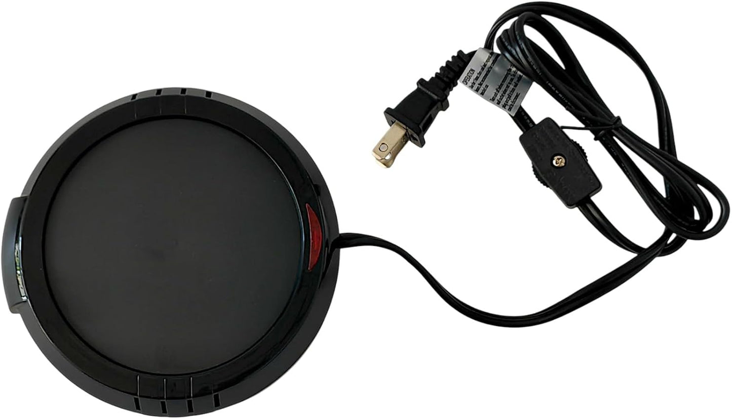 Hosley Black Electric Candle Warmer Large 5.4 Inch Diameter Ideal for Aromatherapy Home Office Dorm Rooms Hotels or Any Place that You Cannot Have an Open Flame
