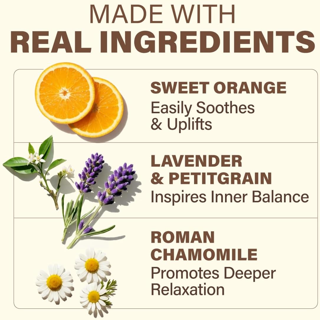 Kukka Deep Calm Roll On - 0.17 fl oz - Lavender, Petitgrain, Roman Chamomile & Sweet Orange Oil Blend - Pocket-Sized Peace in Leak-Resistant Amber Glass Bottle - Non-GMO, Alcohol-Free & Cruelty-Free