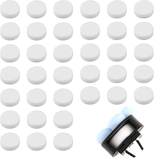 60Pcs Car Air Vent Clip Replacement Pads Unscented Essential Oil Perfumes Refill Pads for Car Air Freshener Clips Diffuser 17mm White Refill Replacement for Custom Fragrance