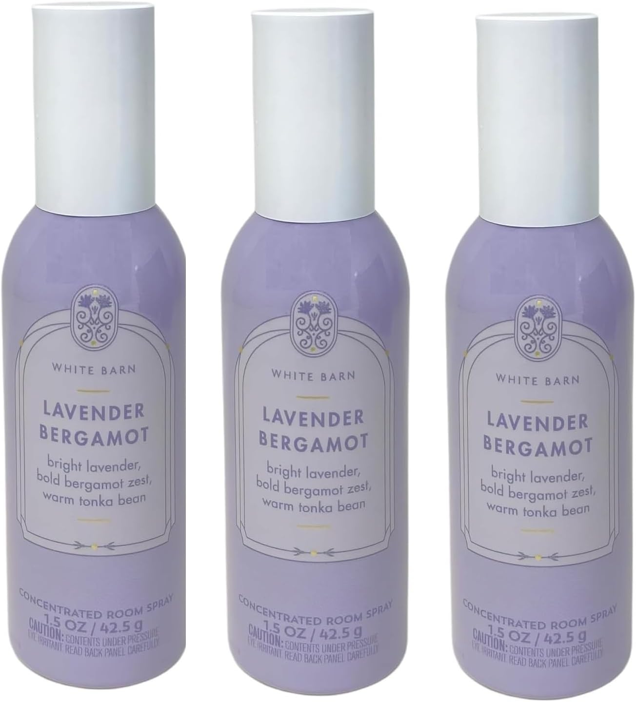 Bath and Body Works Lavender Bergamot Room Spray - Pack of 3
