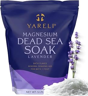 Yareli Magnesium Flakes Dead Sea Bath Soak, 5lb Lavender